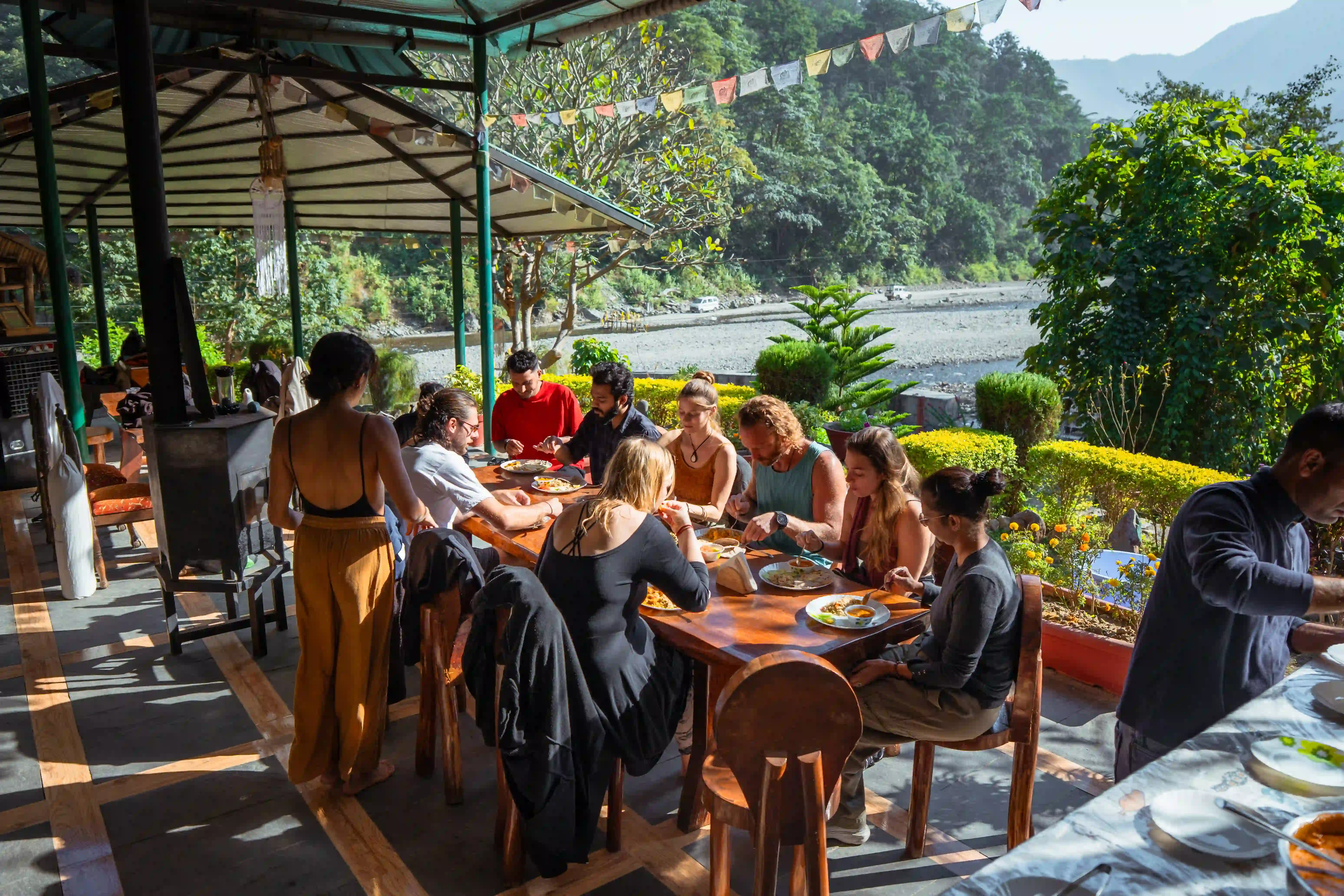Gathering at food time